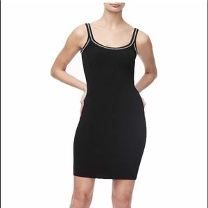 Good American Chain detailed knit tank dress